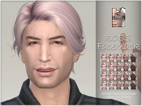 Skin For Elders Sims 4 Face Mask Ross
