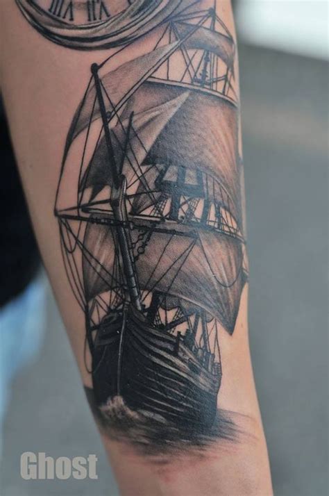 Compass tattoo, anchor with compass tattoo, anchor tattoo #tattoo #tattoos #blackandgreytattoo #anchortattoo #compasstattoo. old ship tattoo by mil5 | Tattoo Sleeve (I am the master ...