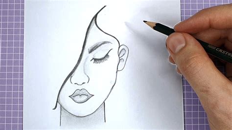 How To Draw A Face For Beginners Easy Way To Draw A Realistic Face Youtube