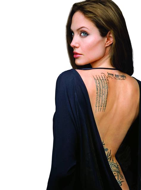 Angelina Jolie Tattoo Sacred Fearless Angelina Jolie Tattoo Designs And Meanings She