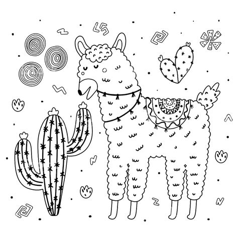 Llama Coloring Pages 100 Printable Coloring Pages
