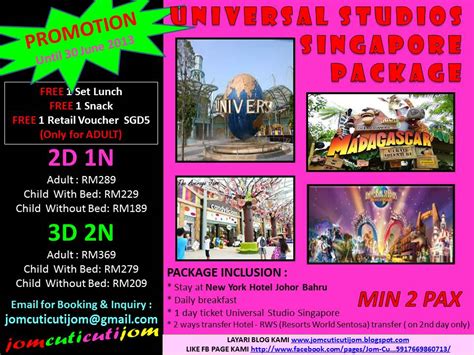 It was a key component of the genting group's bid for the right to build singapore's second integrated resort. SPECIAL PROMOTION for Universal Studio Singapore Package ...