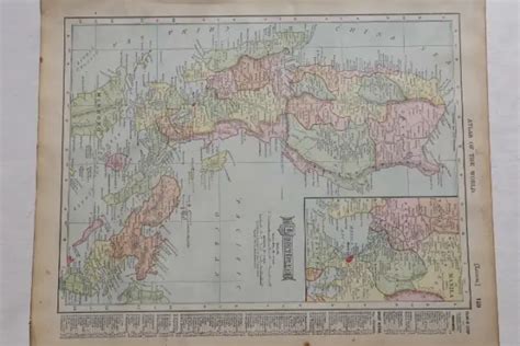 1895 Rare Antique Mcnally Atlas Map Of Luzon Excellent Detail 5 00 Picclick