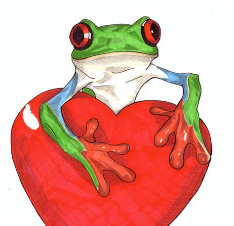 Tree Frog Valentines By Thestickibear On Deviantart