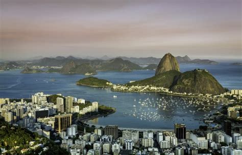 Panorama Of Botafogo Bay In Rio De Janeiro Brazil — Stock Photo