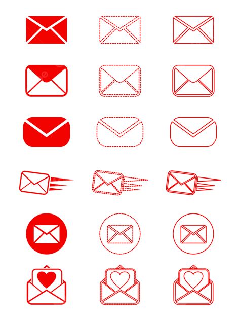 Gambar Bahan Ikon Simbol Amplop Kotak Surat Email Jaringan Ikon Yang