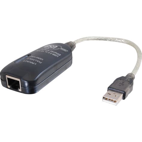 C2g 75 Usb 20 Fast Ethernet Adapter Cable Silver 39998 Bandh