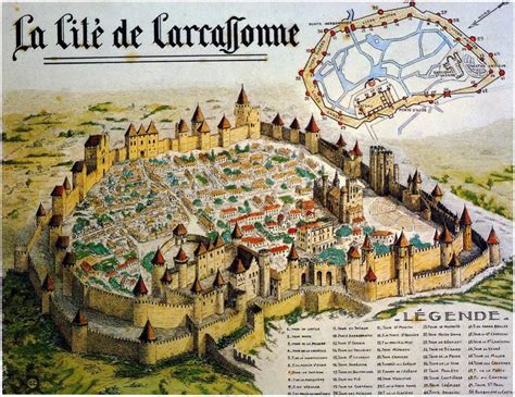 La Cité De Carcassonne Around The Late Middle Ages France
