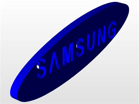 Samsung Logo 3d Cad Model Library Grabcad