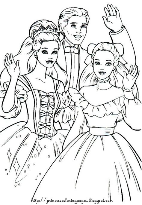 Then, you can also find other family members and the collectible dolls. PRINCESS COLORING PAGES: BARBIE PRINCESS COLORING PICTURE