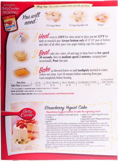 1 hour 50 minutes • makes 2½ dozen cookies. Betty Crocker Super Moist Golden Vanilla Cake Mix 517g ...