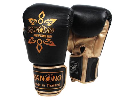 Kanong Muay Thai Gloves Thai Power Blackgold