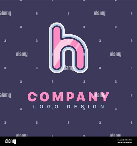 Letter H Logo Design Template Company Logo Icon Stock Vector Image
