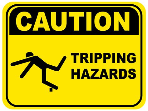 Tripping Hazard Floor Sign Creative Safety Supply