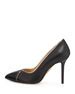 Charlotte Olympia Natalie Leather PVC Point Toe Pump