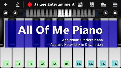 Comment must not exceed 1000 characters. John Legend - All of Me Piano Tutorial | Easy Mobile ...