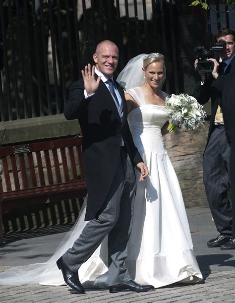 Michael james tindall, mbe (born 18 october 1978) is an english former rugby union player. Zara Phillips Mike Tindall wedding Canongate Kirk - Royal ...