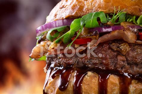 Delicious Hamburger Stock Photo Royalty Free Freeimages