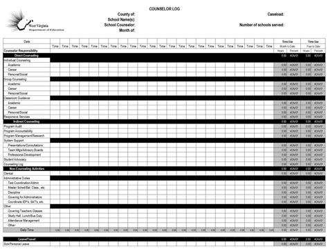 Free Printable Time Tracking Spreadsheet Templates Word Excel Daily