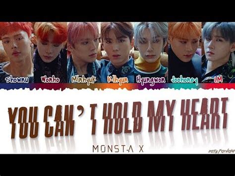 Monsta X You Can T Hold My Heart Lyrics Color Coded Eng Youtube