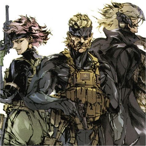 Metal Gear Solid 4 X Meryl X Old Snake X Raiden Poster Etsy