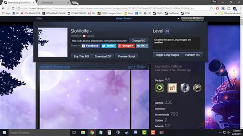 How To Make Long Artwork Showcase In Your Steam Profile Youtube
