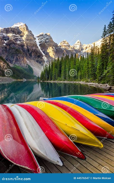 Lake View Beautiful Colorful Trees Water Reflections Boats In The 266