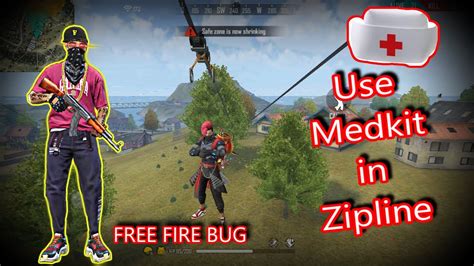 Players freely choose their starting point with their parachute, and aim to stay in the safe zone for as long as possible. USE MEDKIT IN ZIPLINE || Free Fire Secret Bug || Must Try ...