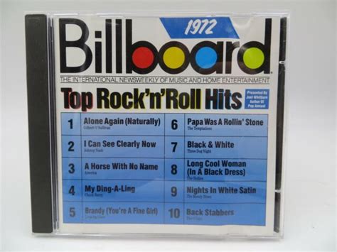 Billboard Top Rock And Roll Hits 1972 By Various Artists Cd Jan 1989