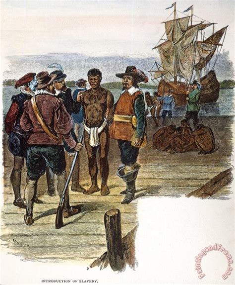 Others Jamestown Slavery 1619 Painting Jamestown Slavery 1619