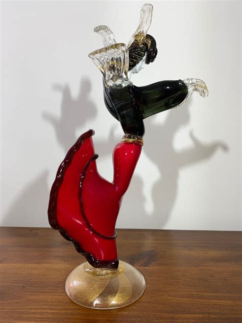 Venetian Murano Glass Flamenco Dancer Figurine 1950 For Sale At 1stdibs Murano Glass Figures
