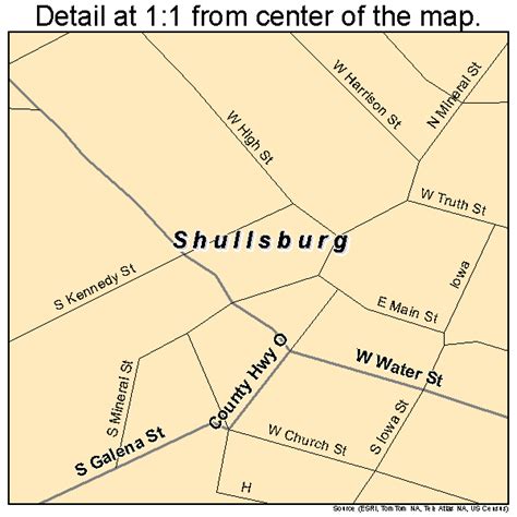 Auf tripadvisor finden sie alles für shullsburg, wisconsin: Shullsburg Wisconsin Street Map 5573825