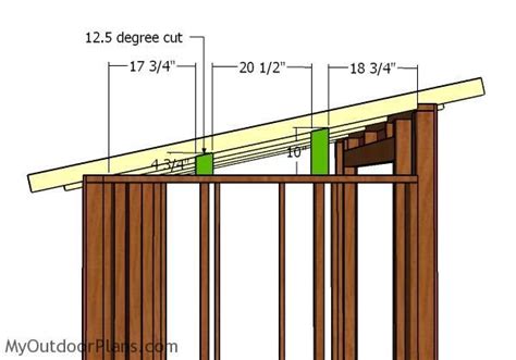 6x8 Lean To Shed Roof Plans Myoutdoorplans Free Woodworking Plans