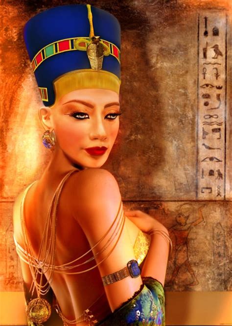 nefertiti the queen of egypt and wife of pharaoh akhenaten she was a woman of tremendous