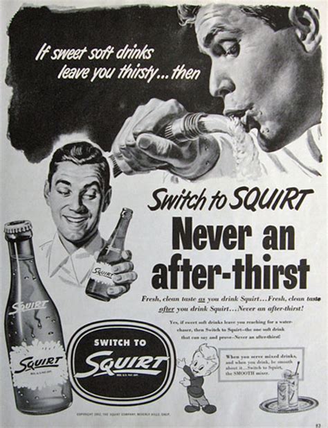 1952 Squirt Soda Soft Drink Ad ~ Never An After Thirst Vintage