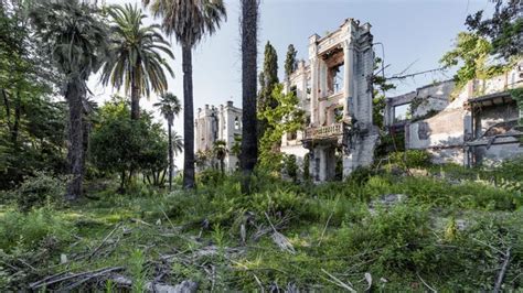 The Remains Of A Soviet Sanatorium Alongside The Russian Riviera In