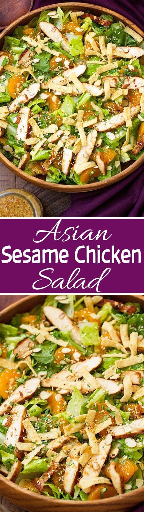 Asian Sesame Chicken Salad Recipe Little Spice Jar Chicken Salad