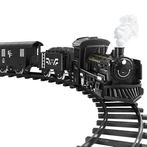 Toyvian 1 Set Kids Steam Engine Locomotive Toy Freight Electric Model