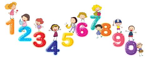 Kids Numbers Vector Art Icons And Graphics For Free Download