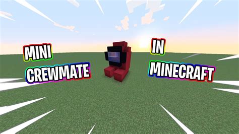 How To Make An Among Us Mini Crewmate In Minecraft Youtube