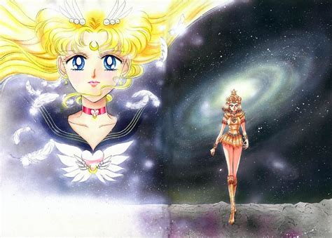 Eternal Sailor Moon And Sailor Galaxia Bishoujo Senshi Sailor Moon