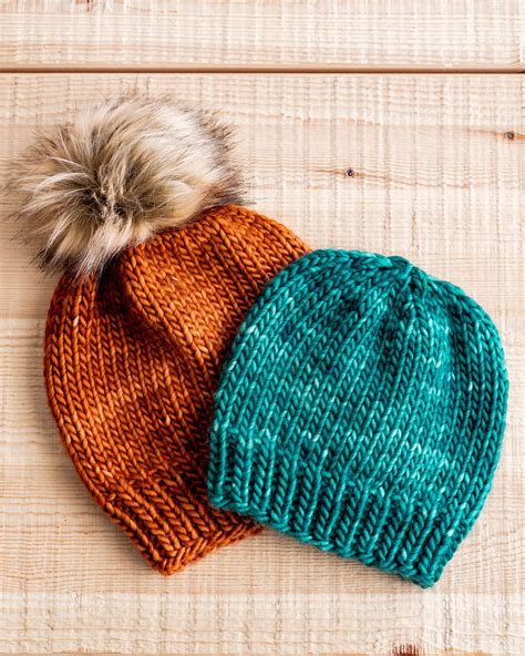 Knitted Winter Cap Pattern Hat Tutorial Hand Knit Pattern Ear Warmer