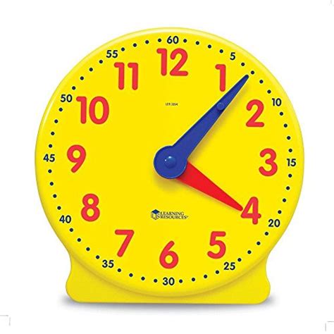 Learning Resources Big Time Clock 12 Hour Yellow 13 14 In Bedroom Ebay