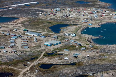 Overflightstock™ Arctic Village Of Chesterfield Inlet Nunavut Canada
