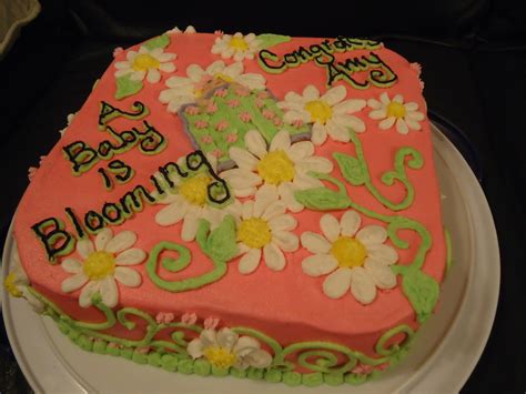A Baby Is Blooming Daisy Baby Shower Cake