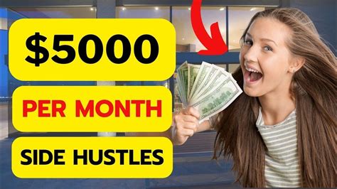 make 5000 from home with these side hustles make money online youtube