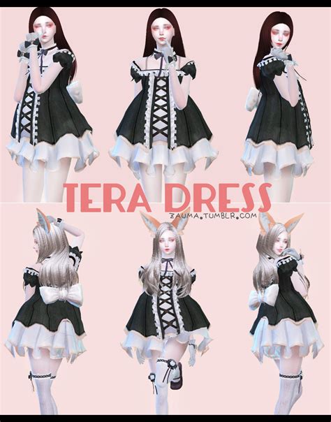 Zauma “ Ts4 Tera Dress • New Mesh Converted By Me Original From