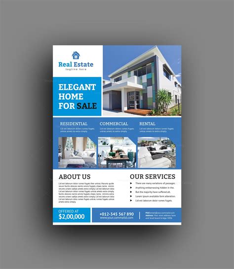 Real Estate Flyer Template Ewriting