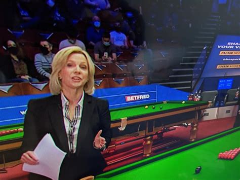 Long Time No See Delight As Hazel Irvine Returns To BBC Snooker