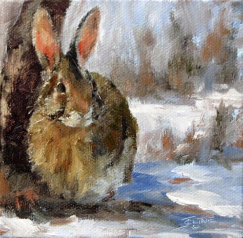Snow Bunny Painting By Jenifer Cline